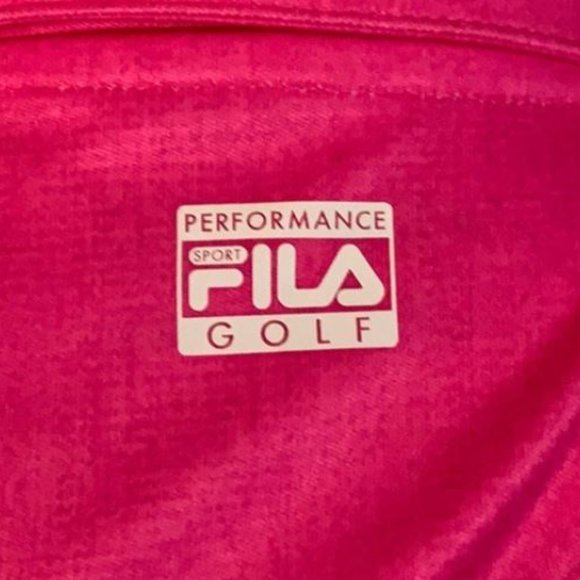 Fila pink gray ombré polo golf shirt - Picture 2 of 2